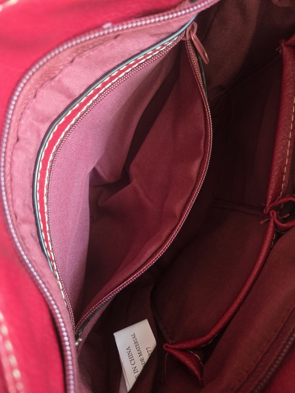Rosetti Crimson Leatherette Handbag Bag - Picture 10 of 16